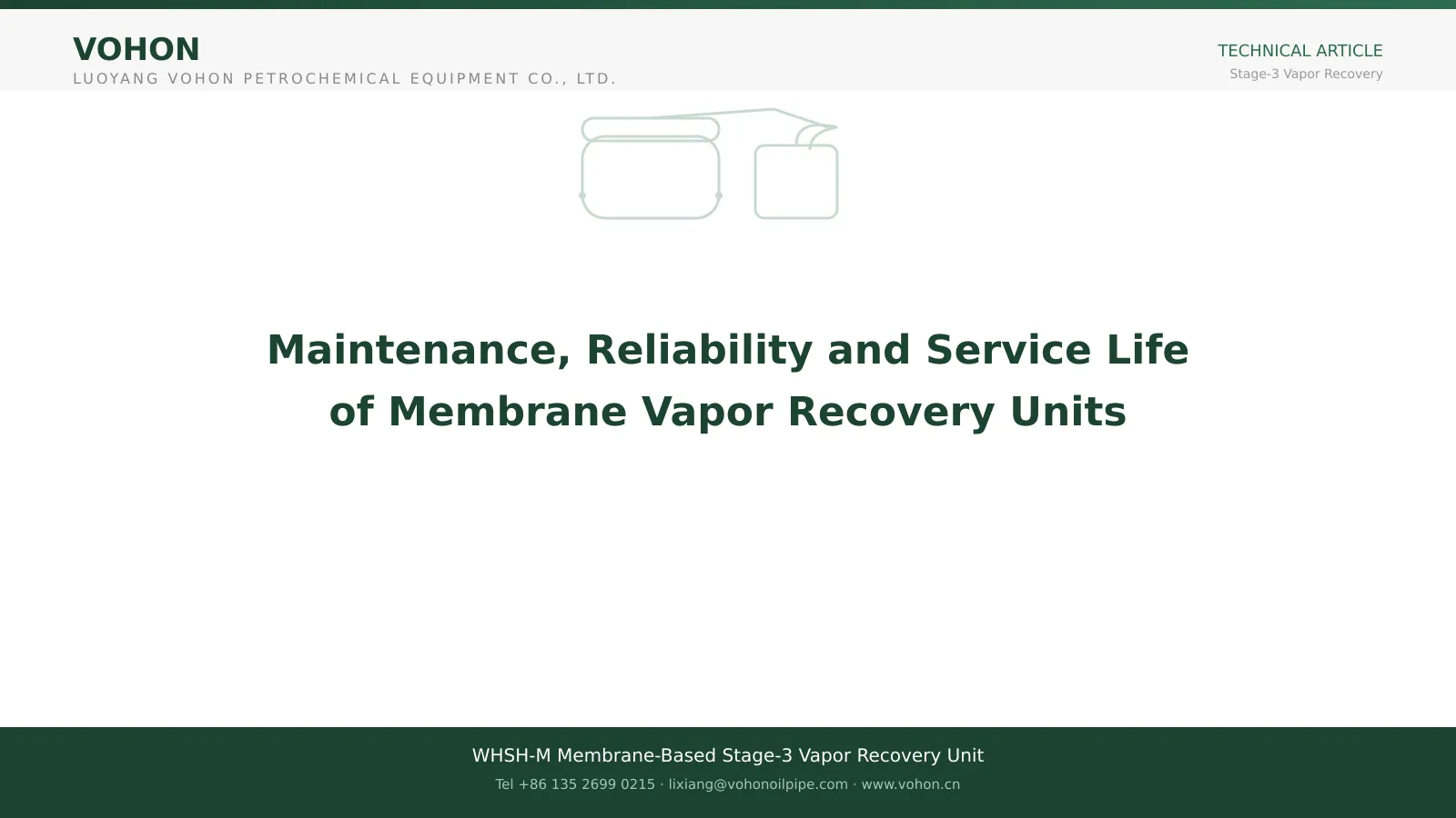 Pressure relief valve installed on vapor recovery equipment pipework